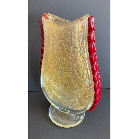 Grand vase en verre Seguso Murano