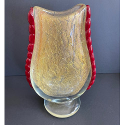 Grand vase en verre Seguso Murano
