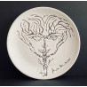 Earthenware Plate by Jean Marais Vallauris