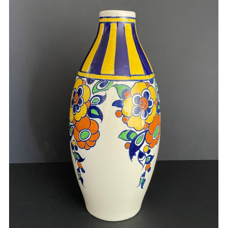 Boch La Louvière Charles Catteau Art Deco Vase