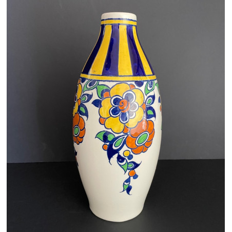 Boch La Louvière Charles Catteau Art Deco Vase