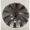 Suspension design années 70 chrome et aluminium