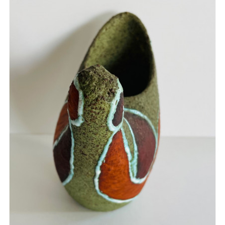Vase zoomorphe en grès Accolay