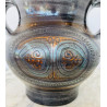 Important vase à oreilles en céramique par Jean de Lespinasse années 60
