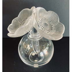 Flacon à parfum Lalique aux deux anémones