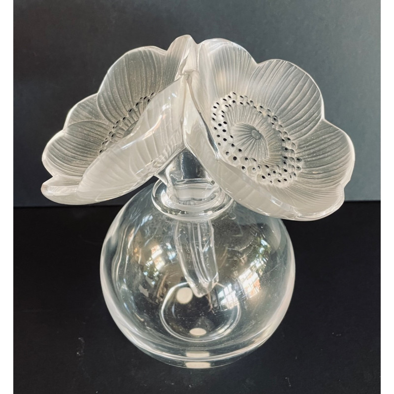 Flacon à parfum Lalique aux deux anémones