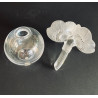 Lalique Perfume Bottle With Two Anemones