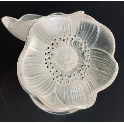 Lalique Perfume Bottle With Two Anemones