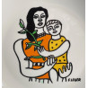 Earthenware plate "woman and child" Fernand Léger