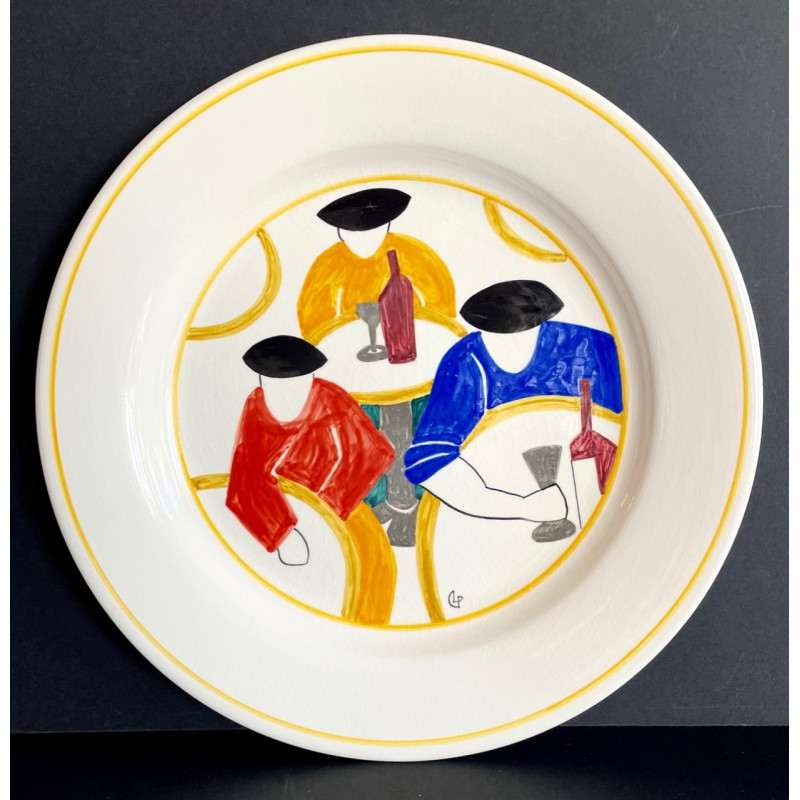 Dish In Earthenware by Olivier Lapicque for FAB QUIMPER