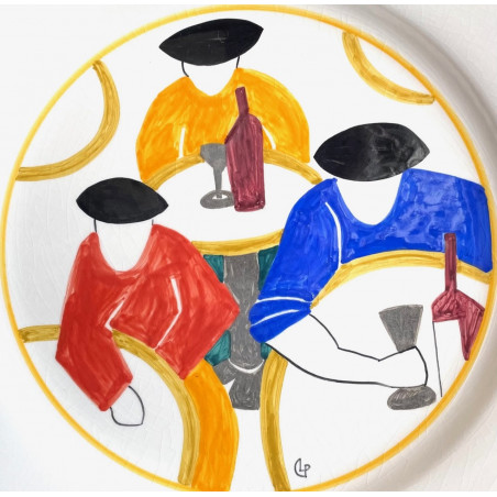 Dish In Earthenware by Olivier Lapicque for FAB QUIMPER