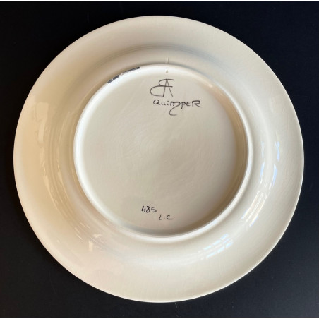Dish In Earthenware by Olivier Lapicque for FAB QUIMPER
