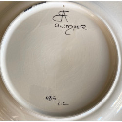 Dish In Earthenware by Olivier Lapicque for FAB QUIMPER