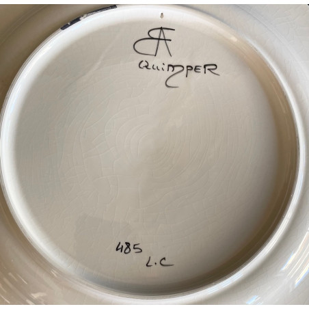 Dish In Earthenware by Olivier Lapicque for FAB QUIMPER