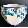 Art Deco Flower Pot In Longwy Faience