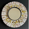 Ceramic mirror by Roger Capron Vallauris 60s