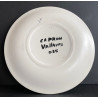 Earthenware plate Roger Capron Vallauris 60s