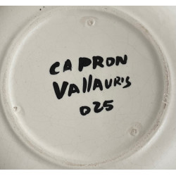 Assiette en faïence Roger Capron Vallauris années 60