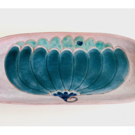 Plat en céramique signé Cloutier années 60