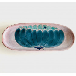 Plat en céramique signé Cloutier années 60