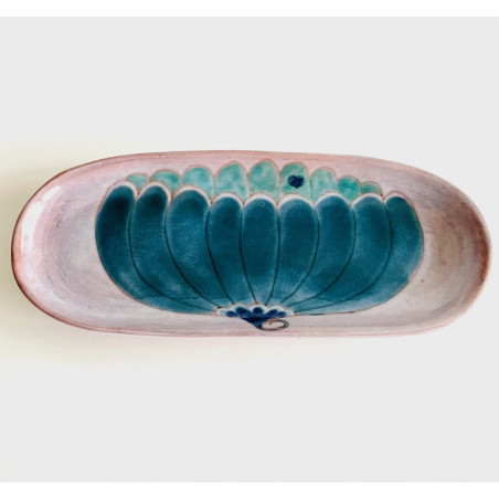 Plat en céramique signé Cloutier années 60