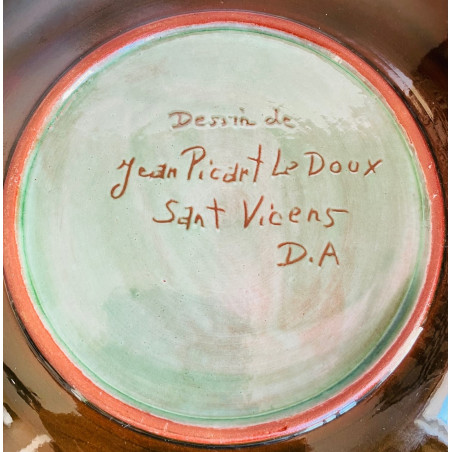 Ceramic plate Jean Picart Le Doux Sant Vicens