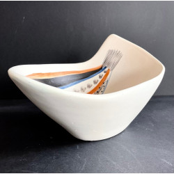 Earthenware "fish" bowl by Roger Capron Vallauris