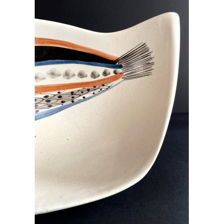 Earthenware "fish" bowl by Roger Capron Vallauris