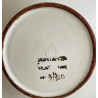 Earthenware dish Gilbert Portanier Vallauris 1981