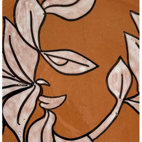 "Woman's Face" Ceramic Plate By Jean Marais Vallauris