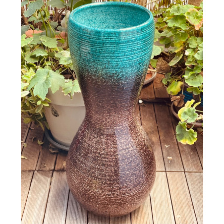 Très grand vase en céramique d'Accolay Années 60