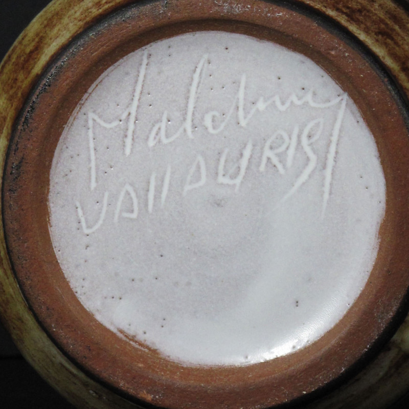 Earthenware vase Jean-Claude Malarmey Vallauris 60s