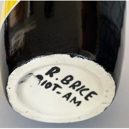 VASE PICHET EN FAÏENCE ROLAND BRICE ET FERNAND LÉGER BIOT