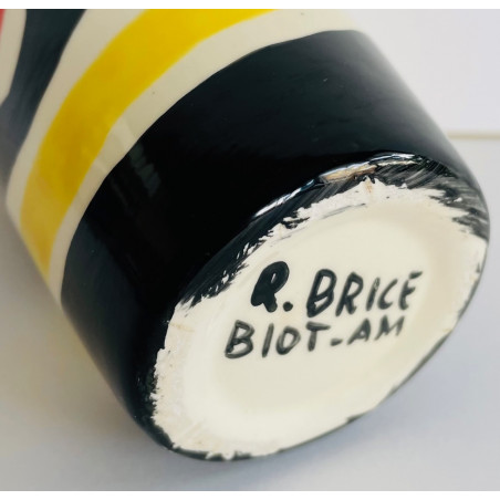 Petit vase en faïence Roland Brice et Fernand Léger Biot