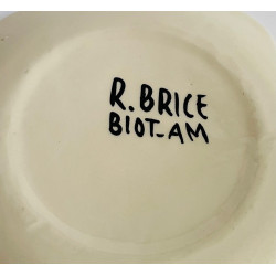 Assiette en faïence Roland Brice et Fernand Léger Biot