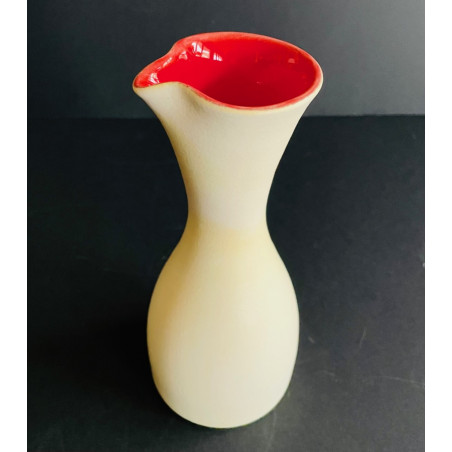 Earthenware Jug Vase Pol Chambost 50s