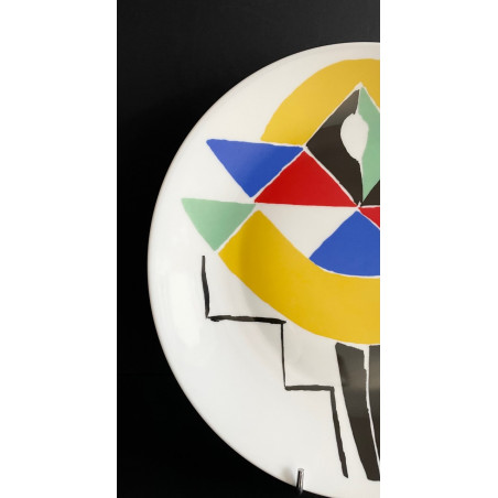 "Carnival" Plate Drawing Sonia Delaunay Artcurial