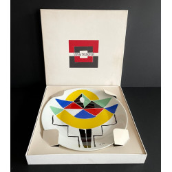 Plat "Carnaval" dessin Sonia Delaunay Edition Artcurial