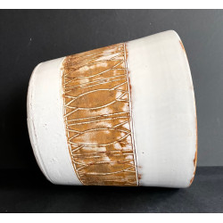 Les Argonautes Vallauris sandstone flowerpot 1960s