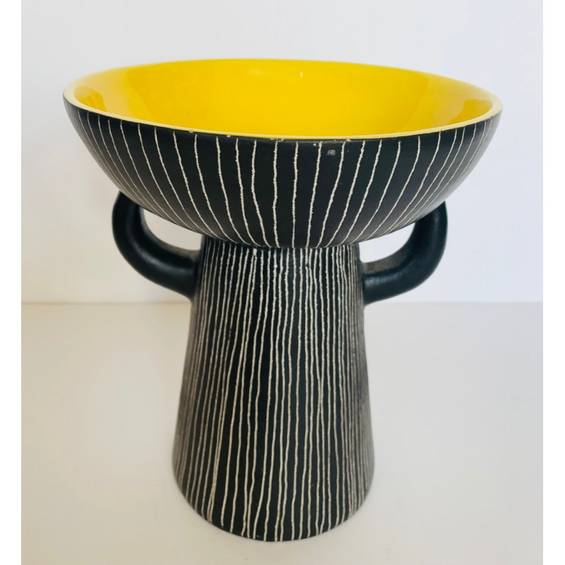 Modernist ceramic vase Jean de Lespinasse 50s/60s