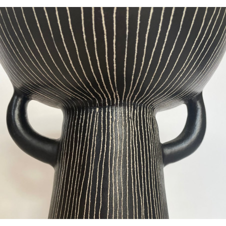 Modernist ceramic vase Jean de Lespinasse 50s/60s