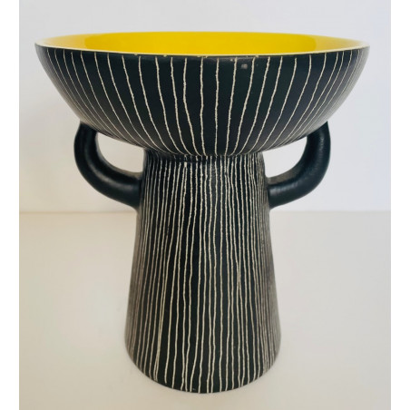 Modernist ceramic vase Jean de Lespinasse 50s/60s