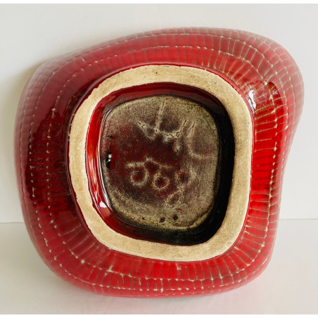 Rare coupe en céramique par Jean de Lespinasse années 60