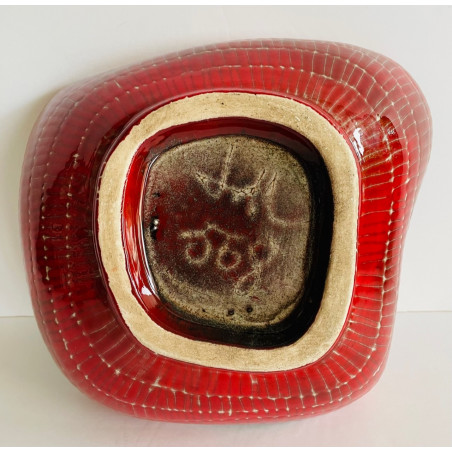 Rare ceramic cup by Jean de Lespinasse 60s