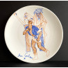 Limoges Porcelain Plate By Jean Cocteau