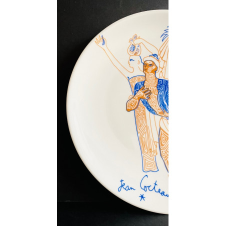 Limoges Porcelain Plate By Jean Cocteau