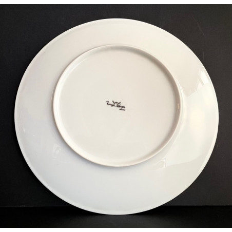 Assiette en porcelaine de Limoges  par Jean Cocteau