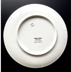 Assiette en porcelaine de Limoges décor de Jean Cocteau