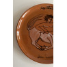 “sagittarius” Ceramic Plate By Jean Marais Vallauris