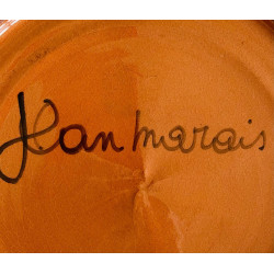 Jean Marais Vallauris Assiette en céramique "Balance"